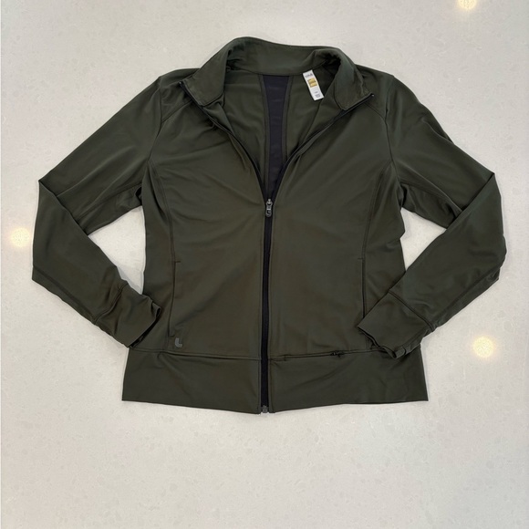 Women’s Lole Athletic Full-Zip Jacket - Olive Green - Size Large - Picture 1 of 11
